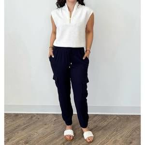 NEW VERONICA M evangeline cargo pants in navy